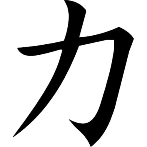 Vinyl Decorative Decal Hieroglyph Power Car Sticker Waterproof Auto Decors on Truck Bumper Rear Window