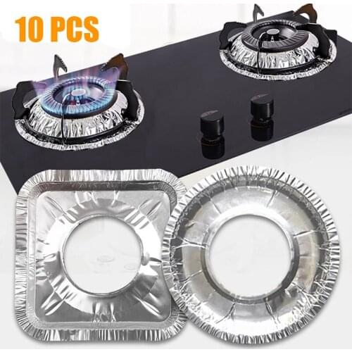 10PC Stove Protector Cover Liner Gas Stove Protector Gas Stove Stovetop Burner Protector Kitchen Accessories Mat Cooker Cover