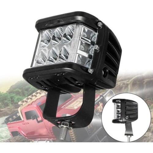 1PC Car Light 4"Inch LED White Pods Work Light Bar Amber Strobe Lamp Combo For ORV&ATV&SUV&TRUCK