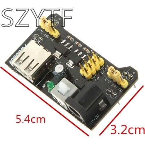 10pcs/lot MB102 Breadboard Power Supply Module 3.3V 5V Solderless Bread Board DIY