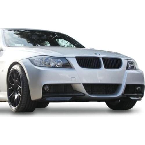 2x black car front BUMPER Splitter FOR BMW E90 E91 3 series 4 Dr Sedan/SW 2005 2006 2007 2008 bumper Spoiler diffuser lip flap