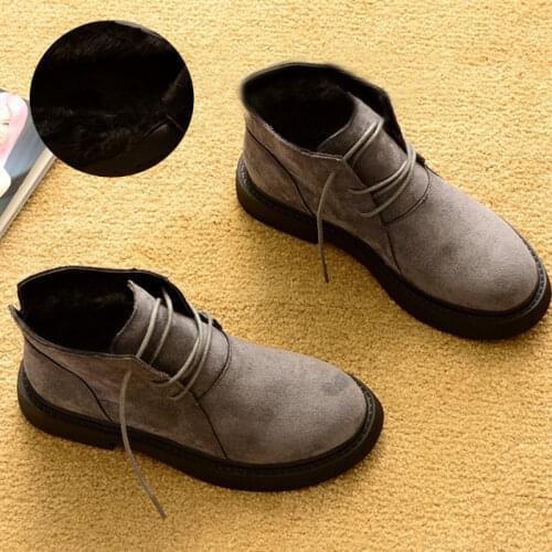 2020 Autumn Winter Shoes Women Snow Boots Warm Plush Shoes Cold Winter Fashion Women Ankle Boots Ladies Cotton Shoes N043