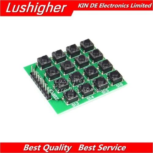 5pcs 16 Keypad Keyboard 4x4 4*4 Matrix Switch Module 16 Button Mcu 8 Pin New