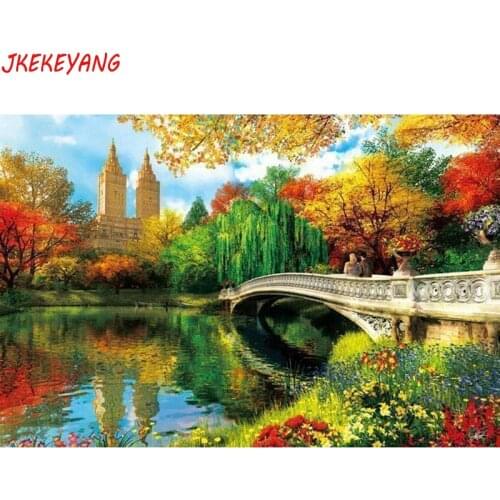 5D DIY square/round Diamond Painting Beautiful park Cross Stitch Diamond Embroidery Pattern Rhinestone home decor J1048
