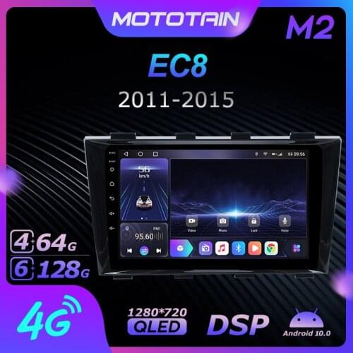 6G+128G Android 10.0 Car Radio GPS for GEELY EC8 2011 - 2015 GPS Navi Stereo System with 4G LTE DSP SPDIF BT 5.0 1280*720