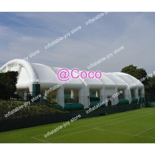 Free ship to sea port! custom 15*8m inflatable party tent,outdoor giant air blow wedding tents,commercial PVC infltable igloo