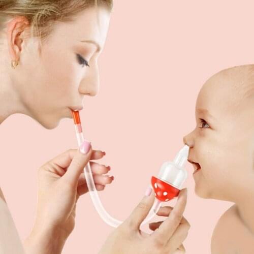 Baby Nose Cleaner Snot Nasal Suction Device Newborn Aspirator Safe Nursing Care Soft Silicone Vacuum Safety Sucker