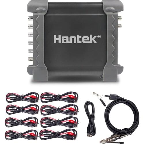 Hantek 1008C Oscilloscope Automotive Repair Diagnostic Instrument USB 8 Channels Signal Generator With Auto Ignition Probe