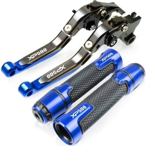 For YAMAHA XP500 XP 500 2010 2011 Motorcycle Accessories Racing CNC Brake Clutch Levers Handlebar Grip Handle Hand Grips Cap