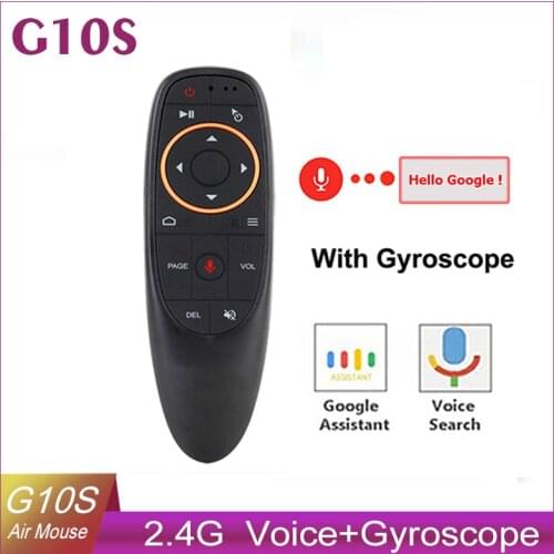 G10 Smart Voice Remote Control 2.4G RF Gyroscope Backlit Wireless Air Mouse G10S