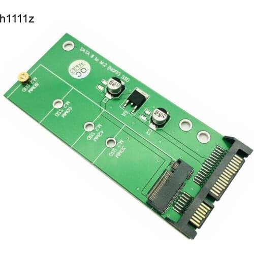 H1111Z NGFF ( M2 ) SSD to 2.5" SATA Adapter M.2 2.5 inch NGFF SSD to SATA3 Convert Card Expansion Board Add On Card for Computer