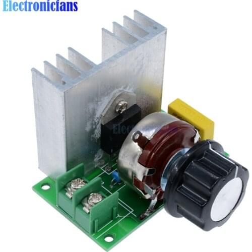 AC 220V 3800W Imported SCR Thyristor Power Electronic Dimmer Voltage Regulator Motor Speed Temperature Silicon Controller Switch