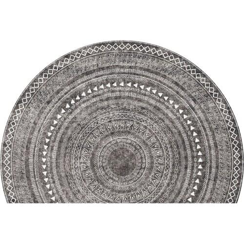 Simple Semicircle Door Mat Household Entrance Pedal Mat Nordic Door Mat Front Door Carpet Non-Slip Mat