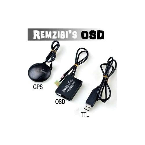 FPV Remzibi Poor Mans OSD + GPS, APM/MWC/ARKBIRD/Rabbit/Pirate TTL Cable Module
