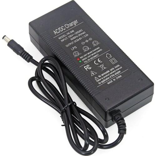 Genuine / Original 48V/54.6V Charger, for 48v battery pack, 2A/2000mA charging current, DC 5.5*2.1 Plug