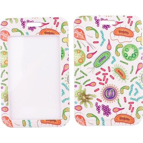 PC3213 Doctor Bacteria Virus Medical Lanyards ID Badge Holder Bus Pass Case Cover Slip Bank Credit Card Holder Strap Cardholder