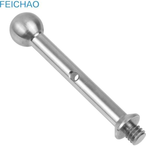 Stainless Steel 12mm Ball Stud Ended Bolt Dual Head 1/4" for Monitor Gimbal Clamp Hotshoe Camera Bracket Magic Arm Extension Rod