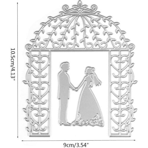 Bride Groom Wedding Die Cutting Dies Stencils DIY Scrapbooking Card Paper Craft