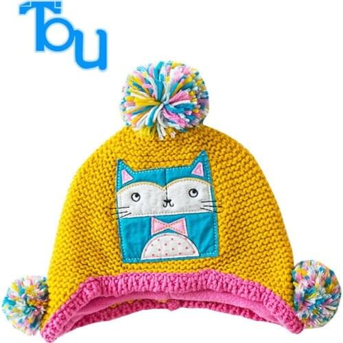 TOU-- Baby Boy And Girls Winter Hats Warm Hats Kid Autumn Hats Child Knitted Hat
