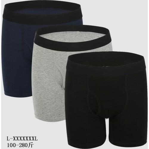 The New Men Brand Long Boxers Man Boxer Shorts Mens Underpants Mens Panties Underware Cotton Boxershorts Plus Size 7xl