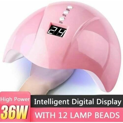 36w Nail Polish Dryer UV Nails Lamp for Manicure Dry Nail Drying Gel Ice Polish Lamp 12LED Auto Sensor 30s 60s 90s Nail Art Tool