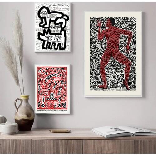 Street Art Canvas Painting Pop Culture Graffiti Prints Exhibition at the Tony Shafrazi Gallery in New York Poster