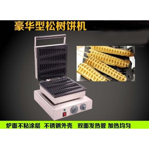 Stainless steel corn shape waffle maker machine christmas tree waffle machine lolly waffle maker machine