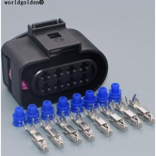 Worldgolden 8pin 8D0973734 For Audi A3 A4 TT For VW Jetta Golf Passat Polo For Seat Altea For Skoda Fabia HeadLight Lamp Plug