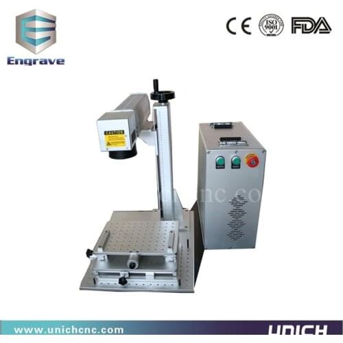 Factory price high speed metal plastic 30w fiber laser marking machine