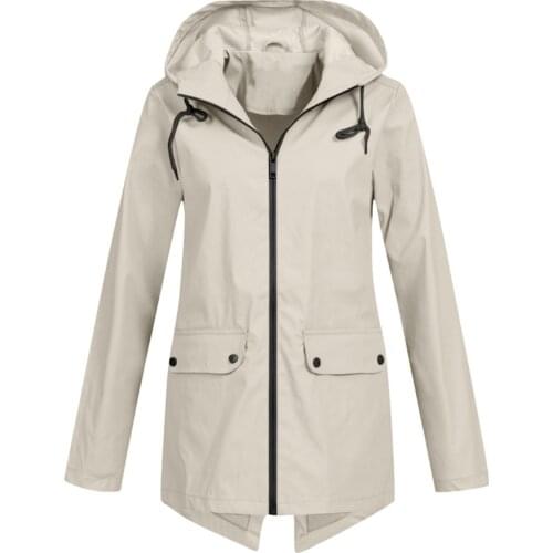 Women Casual Solid Jacket Outdoor Plus Size Hooded Windproof Loose Coat Casual Sport Walking Jacket Fast Shipping Куртка Женская
