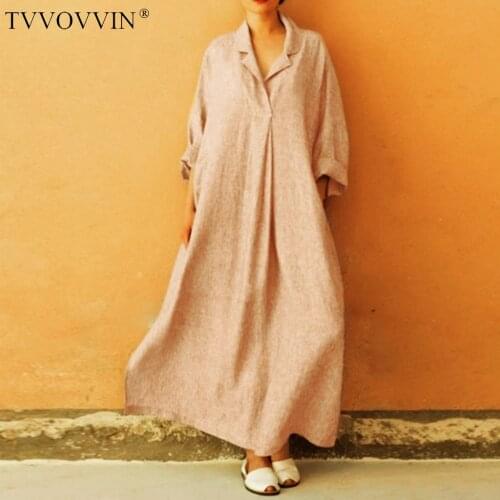 Korea Casual Ankle Length Dresses For Women Lapel Long Sleeve Oversized Solid Shirt Dress Female 2020 Spring Fashion New W093