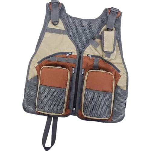 Fishing Vest Adjustable for Men and Women, for Fly Bass Fishing and Outdoor Activities