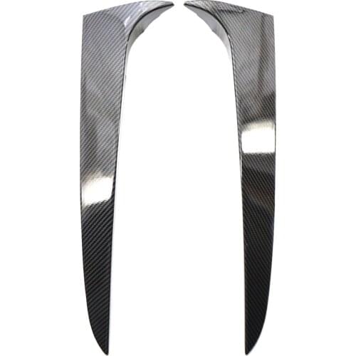 2x Rear Window Spoiler Trim Sticker For BMW X3 F25 2011-2017 Gloss Black