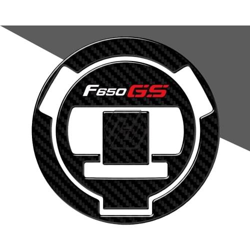 3D Carbon-look Motorcycle Fuel Gas Cap Protector Decals Case for BMW F650GS F650 GS 2008-2013