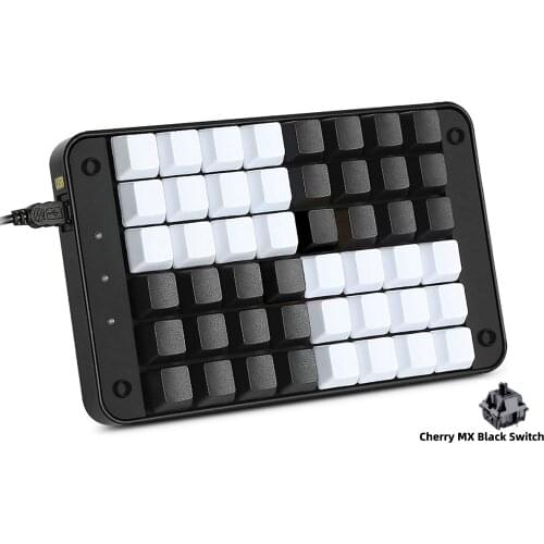 48 Programmable Keys Single-Handed Mechanical Keyboard Gaming Keypad with Cherry MX Black Switches for Gamers//Designers ect