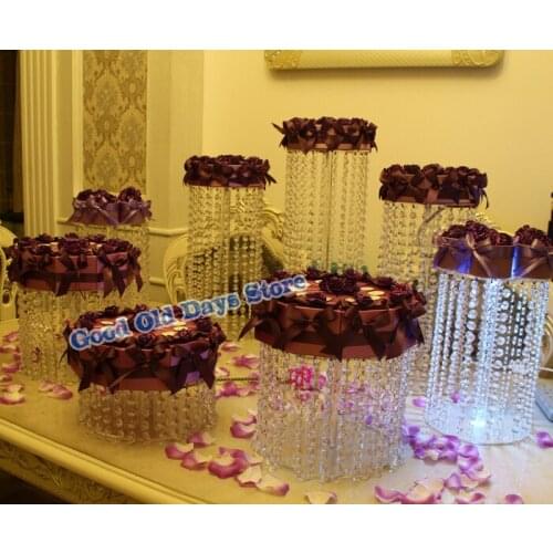 8pcs Acrylic Cupcake Cake Round Cupcake Holder Stand for Wedding Birthday Party Christmas Decor cake Cupcake Display