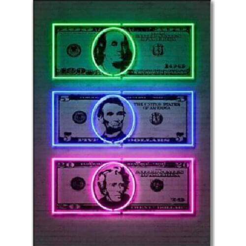 Diamond Painting Abstract Dollar Money Picture Home Decor Painting Rhinestone Embroidery Mosaic Art Nordic Style