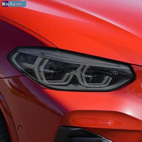 Car Headlight Protective Film Front Light Smoked TPU Sticker For BMW F25 F26 F15 F16 G01 G02 G05 G06 G07 F48 F39 X M Accessories
