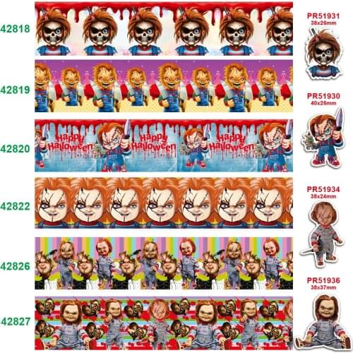 Free shipping 50 yard cartoon printed grosgrain ribbon 42818