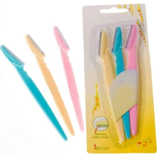 Eyebrow Razor 3Pcs/Set Facial Hair Remover Eyebrow Trimmer,Sharp Mini Makeup Knife Shaper Shaver For Women