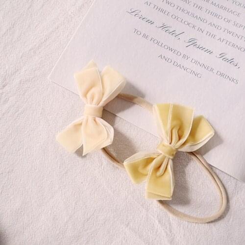 Baby Bows Headband Girls Thin Nylon Hair Bands Solid Children Traceless Hair Accessories Infant Headbands Ins Hot Bandage