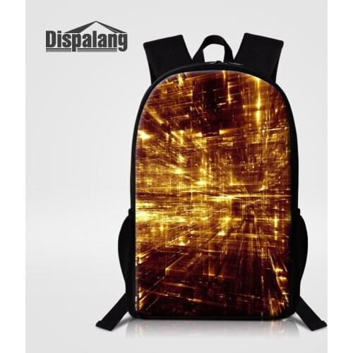 Dispalang Children School Bags for Girls Boys Solid Space Pattern Mens Womens Backpacks Kids School Book Bag Mochila Escolar