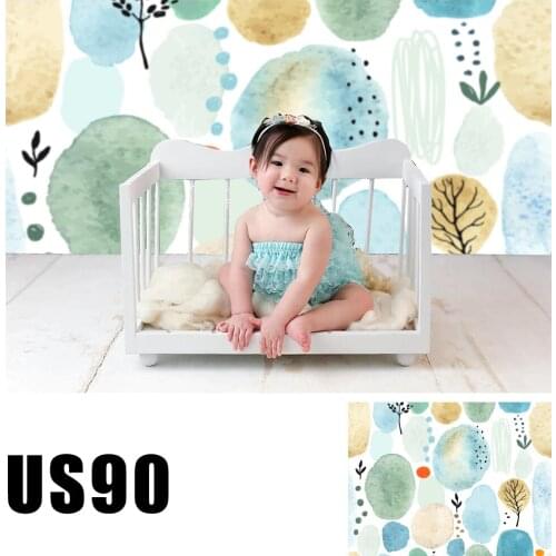 Filming Watercolor Photography Backdrop Baby Shower Children Birthday Party Background Photo Booth Banner Photocall