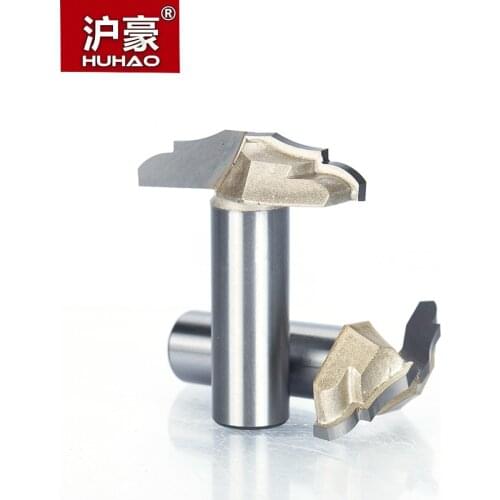 HUHAO 1pc 1/2" Shank Trimmer Router Bits For Wood Tungsten Carbide Woodworking Engraving Endmill Precision Work Edge Cutter