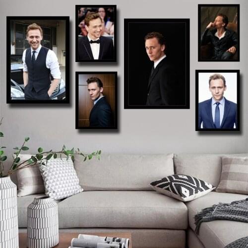 Superhero Tom Hiddleston Movie Poster HD Star Wall Artist Home Decor Nordic Cafe Bar Room Canvas Painting