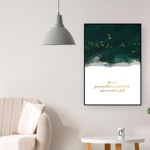 Beautiful Landscape Poster Modern Nordic Wall Art Canvas Painting Living Room Bedroom Home Decoration HD Print