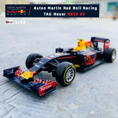 Bburago 1:43 Ferrari Red Bull Racing Mercedes Benz RB12 No. 3 Formula One Die Cast Alloy Car Model SF90 SF71 SF70 W10 RB15 RB14