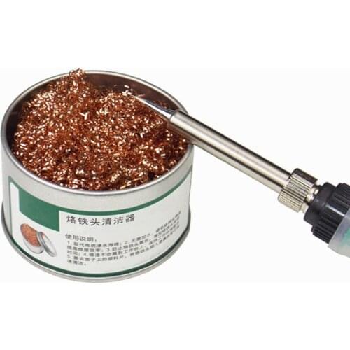 Desoldering Clean Ball Soldering Iron Mesh Filter Tip Nozzle Copper Metal Wire Dross Tin Remove Portable Clean Ball Desoldering