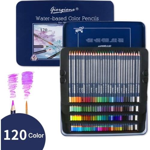 Professional Watercolor Pencils Set of 48 Multi Colored Art Drawing Pencils in Bright Assorted Shades Art Supplies for Coloring
