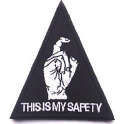 Embroidery Patches Armband Loop And Hook THIS IS MY SAFETY Patch Embroidery Patches